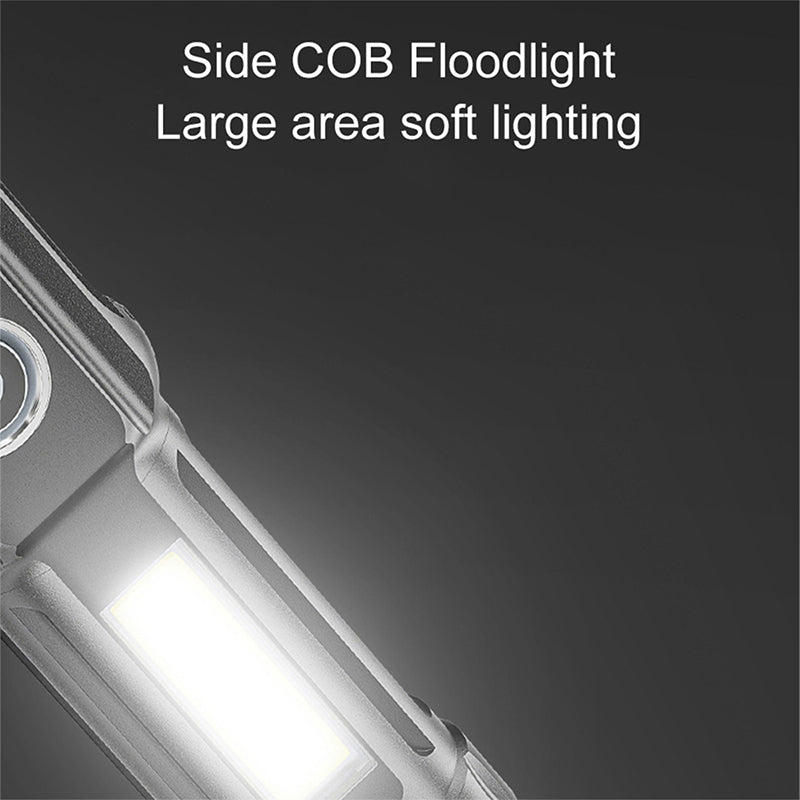 Smiling Shark SD1005 Usb Rechargeable Flashlight Led Torch COB Led Torch With Power Bank Function