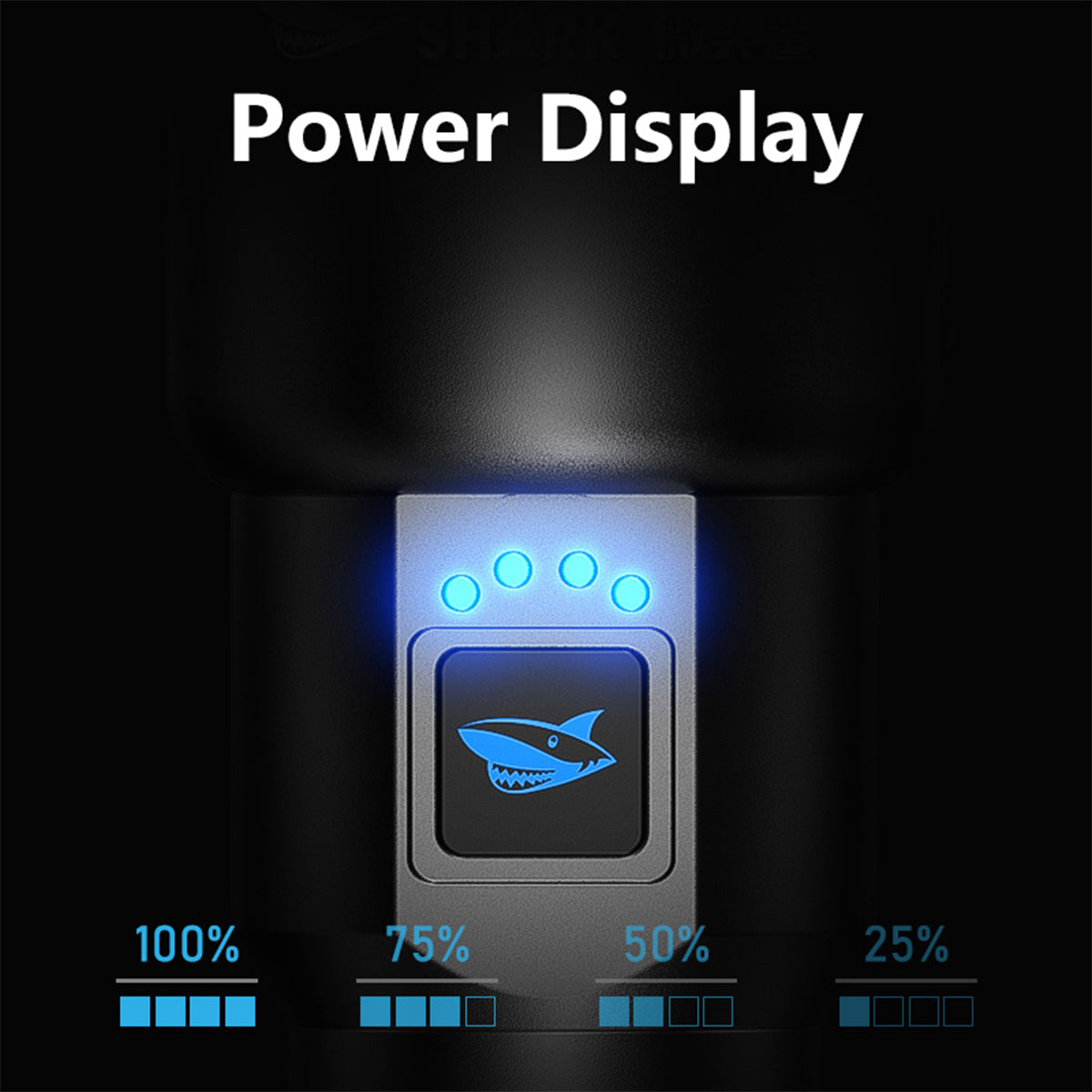 Smiling Shark SD5225 Super Bright 6000 Lumens Torch Rechargeable Led Flashlight With Powerbank Function