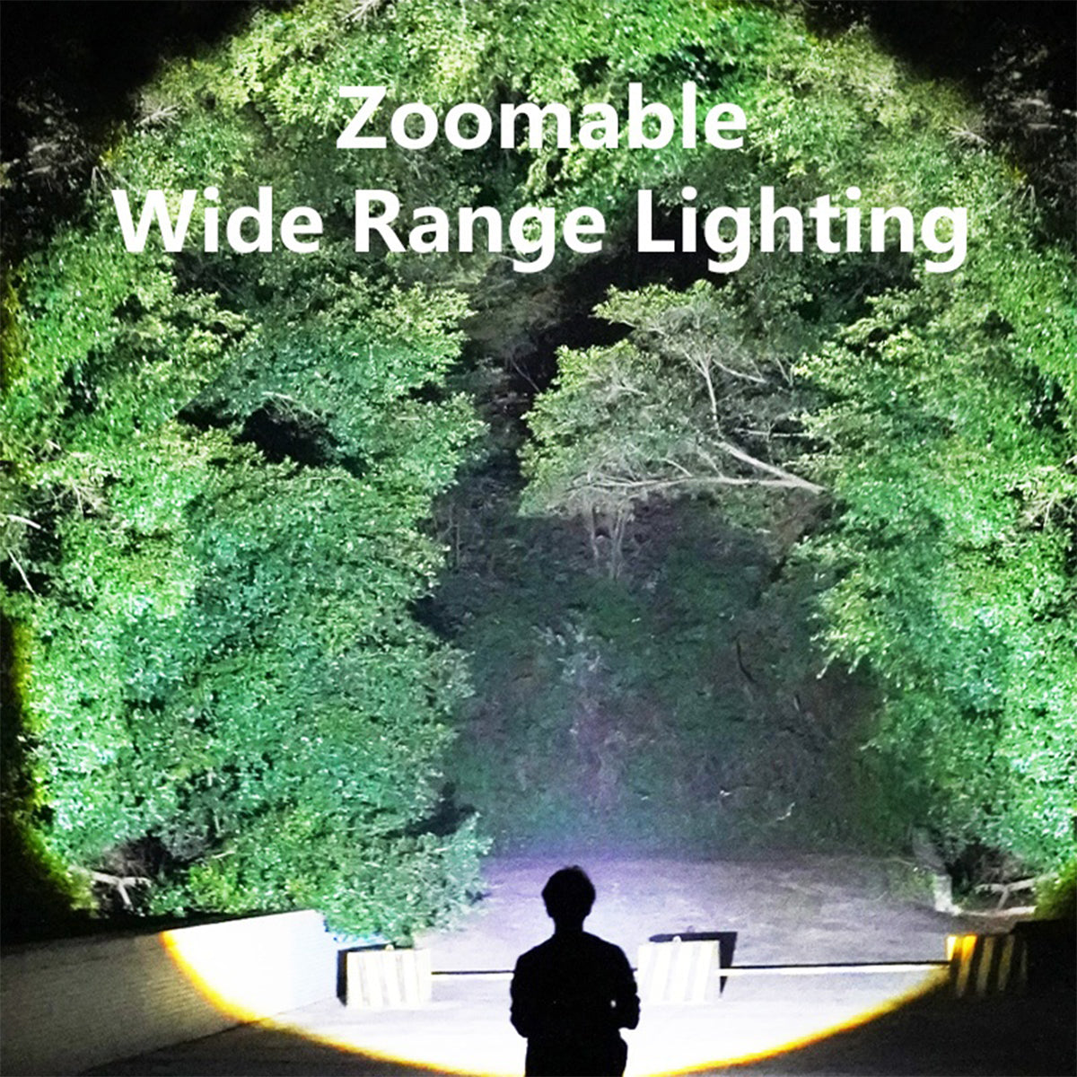 Smiling Shark SD867 Mini 2 In 1 Torch 4-Core USB Rechargeable Flashlight LED Torch High Bright Power bank Function
