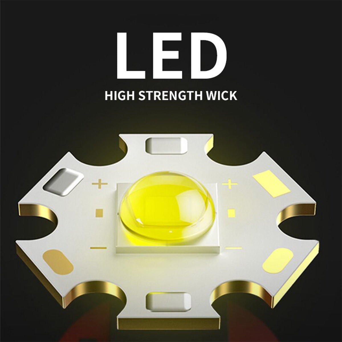 Smiling Shark SD867 Mini 2 In 1 Torch 4-Core USB Rechargeable Flashlight LED Torch High Bright Power bank Function