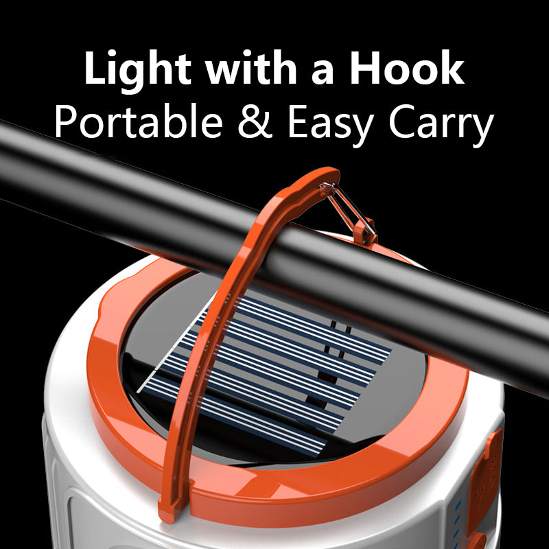 Smiling Shark Ly4010 Solar Camping Lantern 3-in-1 Led Light Lamp Rechargeable with Remote Control