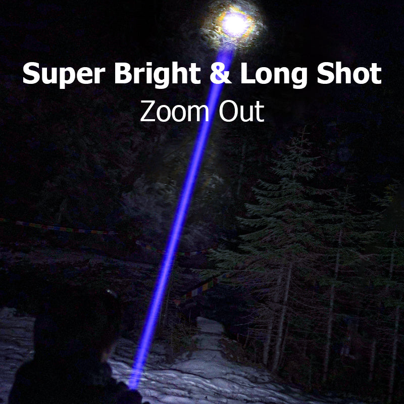 Smiling Shark SD7004 Led Torch Light M77 10000 Lumens 1 Mode USB Rechargeable Zoomable Waterproof