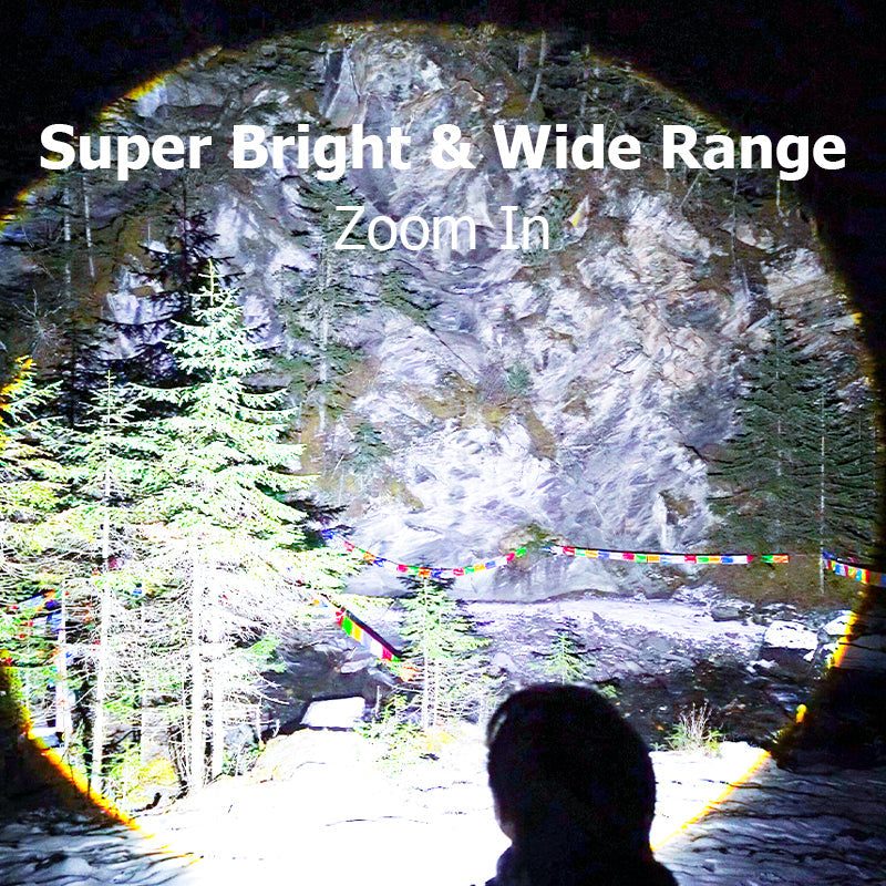 Smiling Shark SD7004 Led Torch Light M77 10000 Lumens 1 Mode USB Rechargeable Zoomable Waterproof