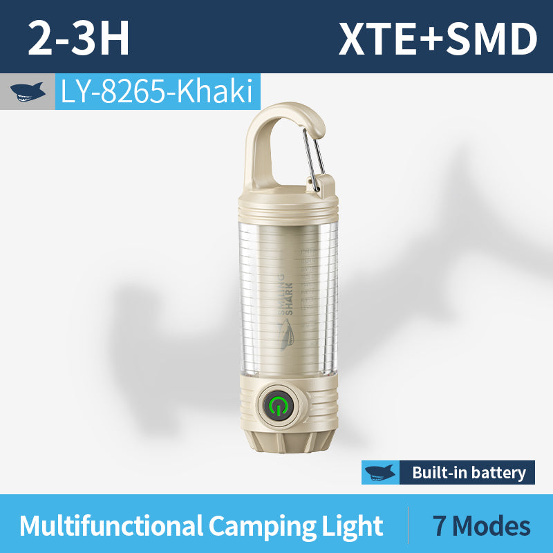 Smiling Shark Ly-8265 Waterproof 6 Modes USB-C Rechargeable LED Camping Light