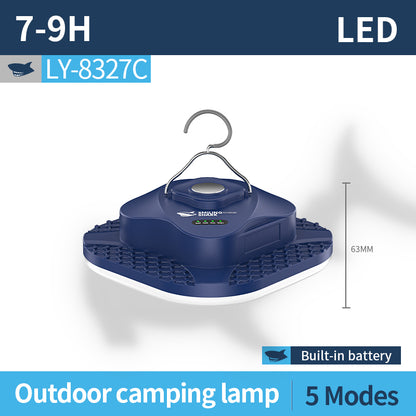 Smiling Shark LY-8327C LED Magnetic Camping Lights 10400 mAh 6000 LMS USB-C Rechargeable  LED Magnetic Hanging Lantern 5Modes