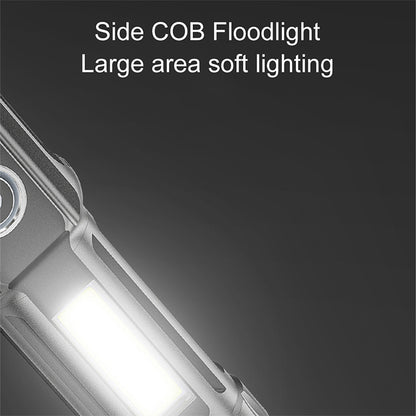 Smiling Shark SD1005 Usb Rechargeable Flashlight Led Torch COB Led Torch With Power Bank Function