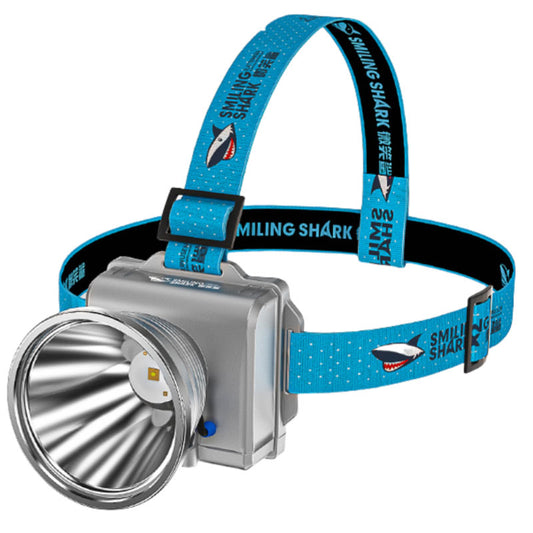 Smiling Shark SD-8011 Super Bright 6000 Lumens LED Headlamp Torch Rechargeable Led 4 Mode Headlights Two Headlamp Battery Long Lasting Zoomable Type-C Waterproof