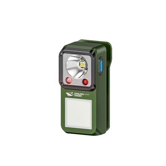 Smiling Shark Tip-7070 6-in-1 LED+COB Work Light, Motion Sensor, Magnet, Clip, 6 Modes, Type-C Rechargeable