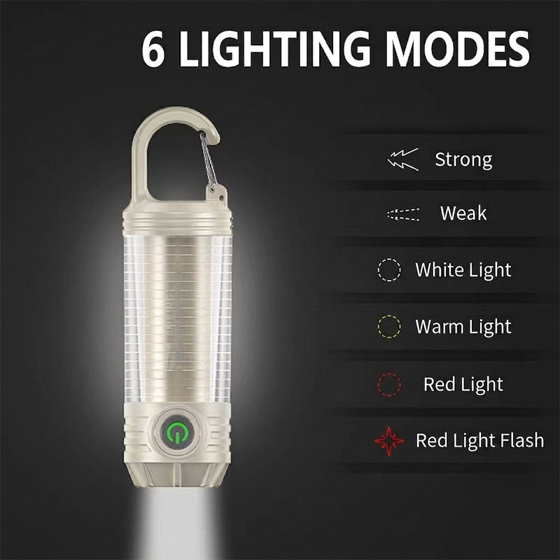 Smiling Shark Ly-8265 Waterproof 6 Modes USB-C Rechargeable LED Camping Light