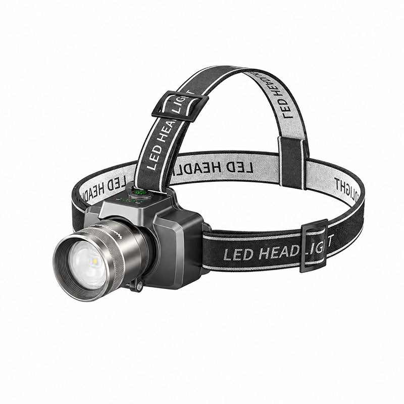 Small Shark TD-3002 6000Lms LED Head Lamp M60 Super Bright Zoomable 4 Modes Type-C Rechargeable Waterproof