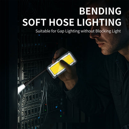 Smiling Shark 6-Mode Magnetic Work Light USB-C, 2-6Hr, COB, Waterproof  With Power Bank-5139