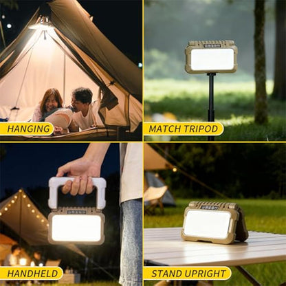 Smiling Shark LY8335 LED Camping Light Dimmable Cordless Foldable With Triple Sources and Hooks