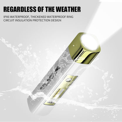 Smiling Shark SD867  Mini 2 In 1 Torch 4-Core USB Rechargeable Flashlight LED Torch High Bright Power bank Function