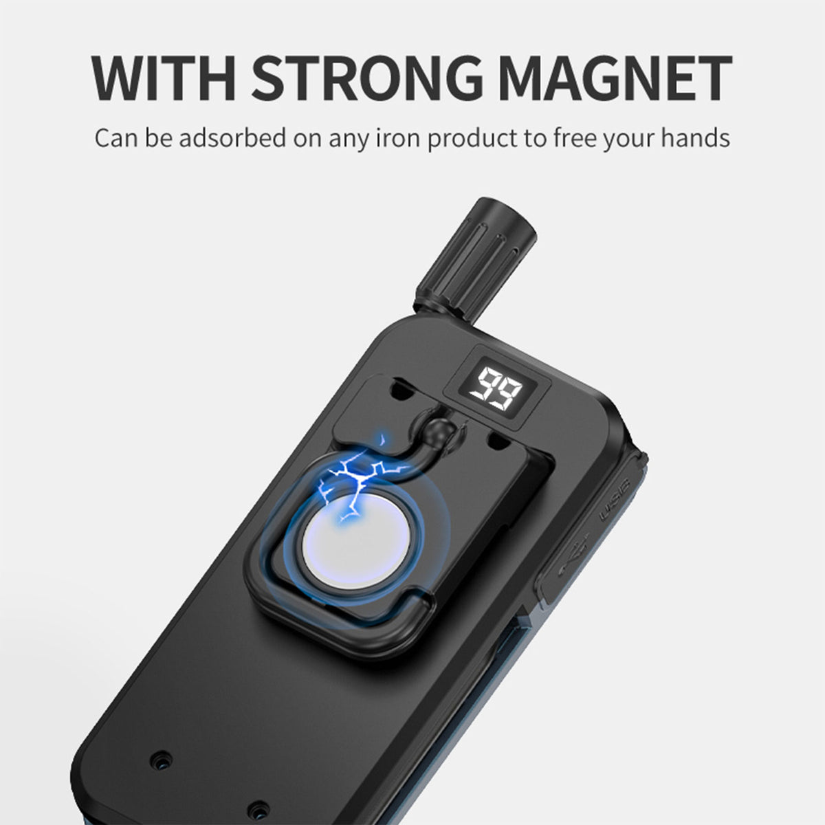 Smiling Shark 6-Mode Magnetic Work Light USB-C, 2-6Hr, COB, Waterproof  With Power Bank-5139