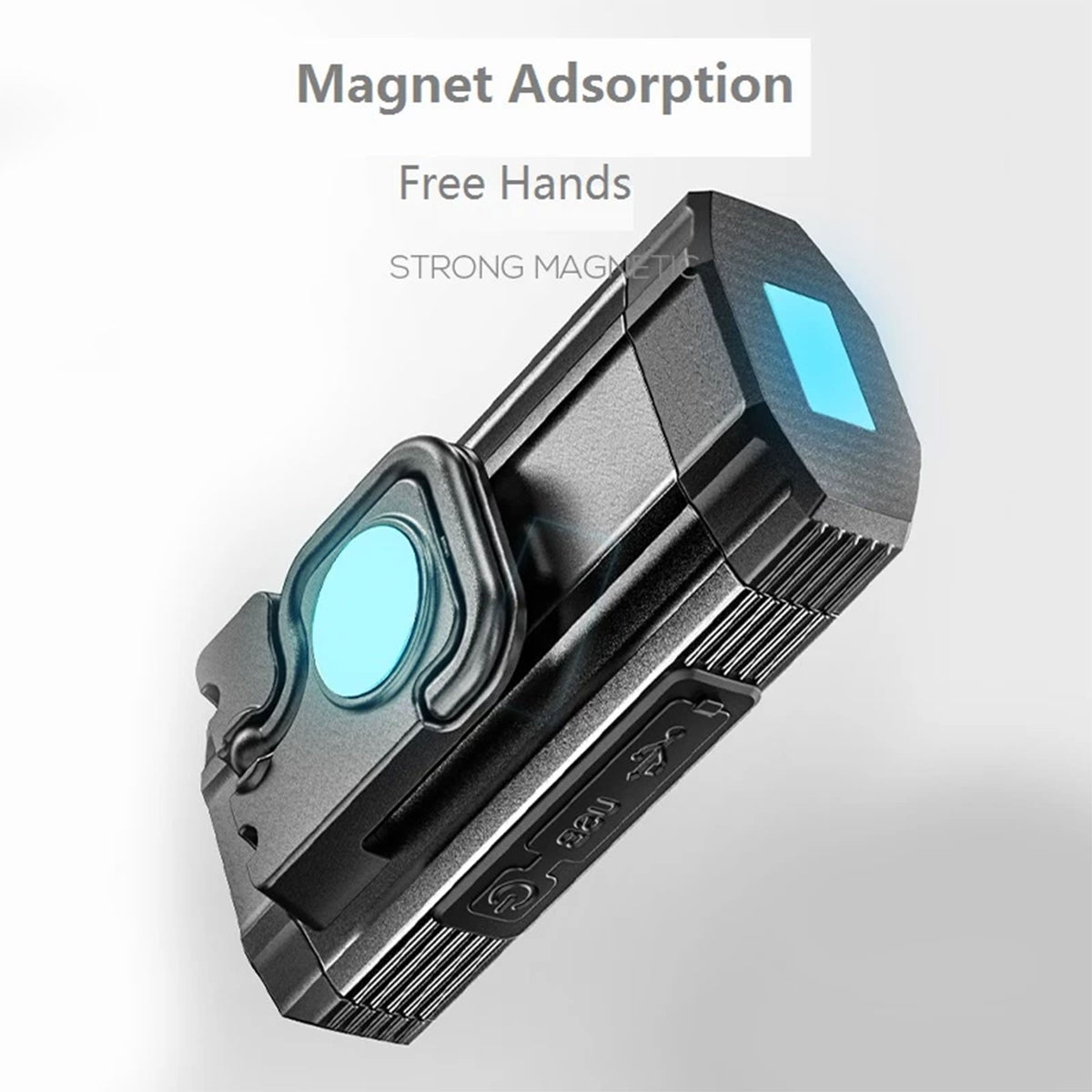 Smiling Shark G-911B Magnetic Torch Work Light, 7 Modes, Power Bank, COB
