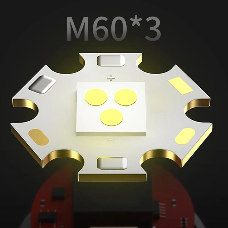 Smiling Shark 6000LM LED Headlamp 3-Color White/Yellow/Blue Modes Rechargeable Zoom Headlight-0157C