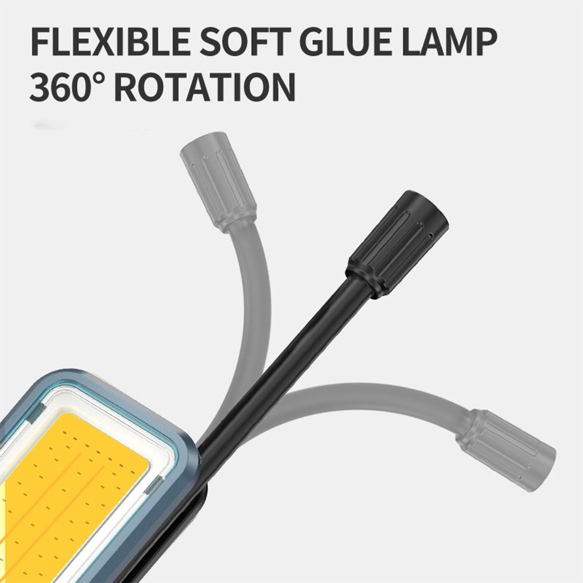 Smiling Shark 6-Mode Magnetic Work Light USB-C, 2-6Hr, COB, Waterproof  With Power Bank-5139