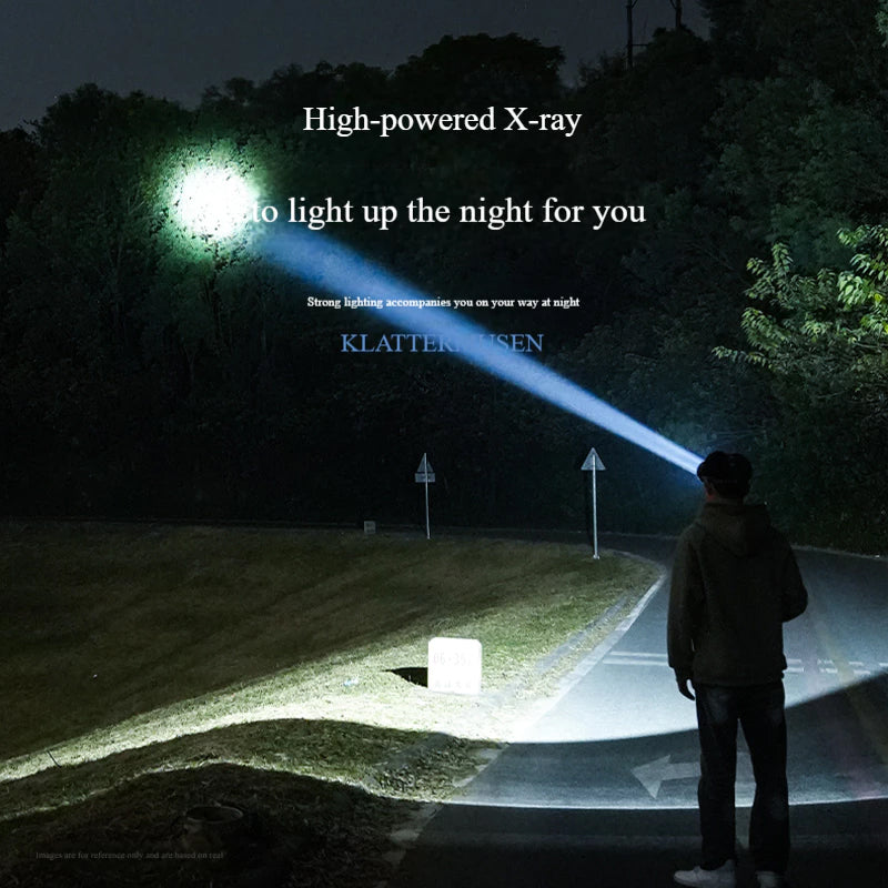 Smiling Shark 0168D 2000LM Sensor Headlamp Red /White Light, USB-C Rechargeable Waterproof Headlight