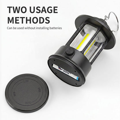 Smiling Shark LY-8348 Retor LED Camping Lantern Lamp Rechargeable Hanging Cob Floodlight
