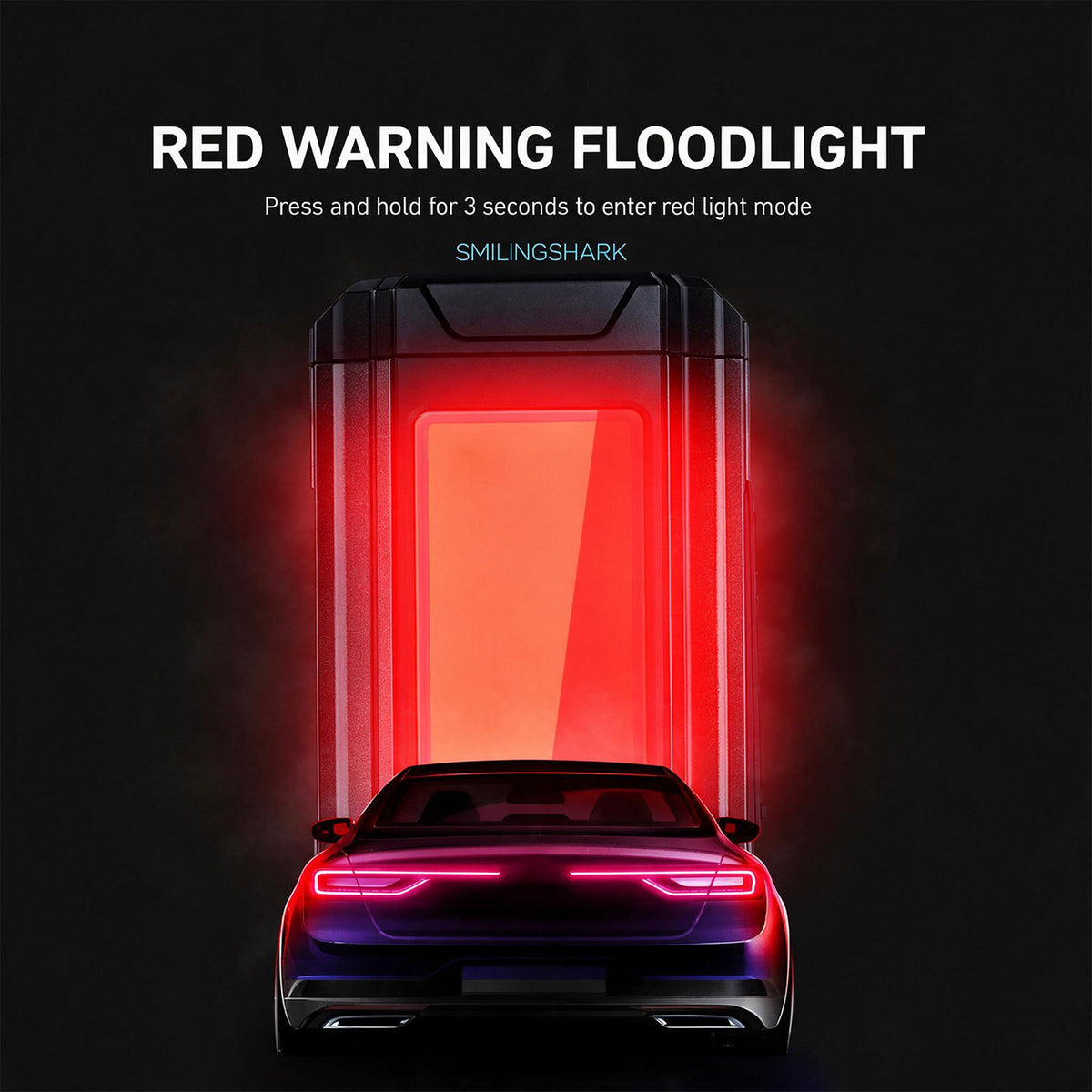 Smiling Shark G-911B Magnetic Torch Work Light, 7 Modes, Power Bank, COB
