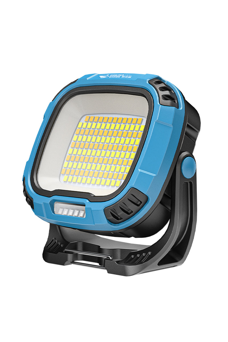 Smiling Shark GZ-0892 COB LED Work Light ,142 LED, 18 Modes, IPX6 Type C Rechargeable Magnetic Camping Lamp,18650/AAA,