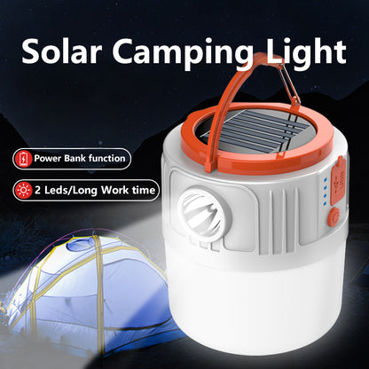 Smiling Shark Ly4010 Solar Camping Lantern 3-in-1  Led Light Lamp Rechargeable with Remote Control