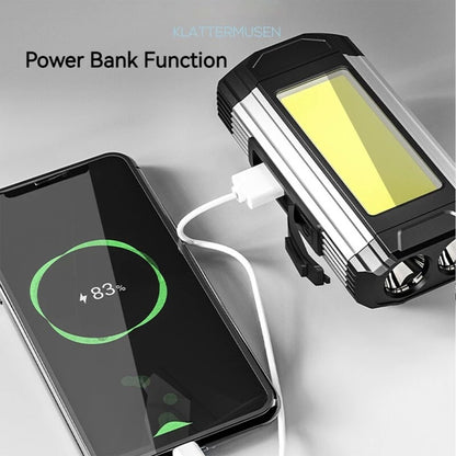 Smiling Shark G-911B Magnetic Torch Work Light, 7 Modes, Power Bank, COB
