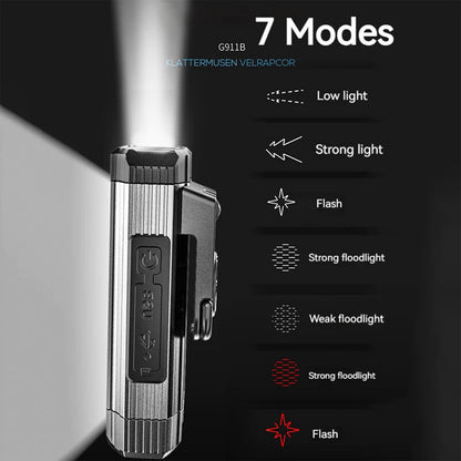 Smiling Shark G-911B Magnetic Torch Work Light, 7 Modes, Power Bank, COB