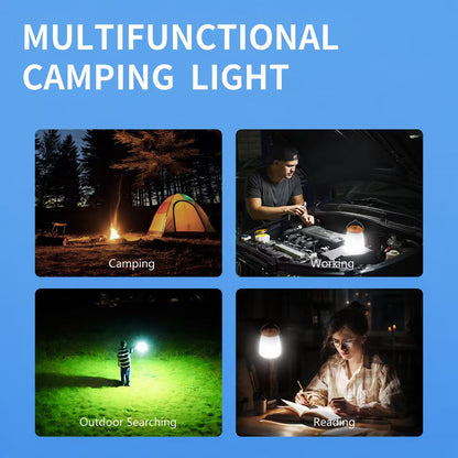 Smiling Shark Ly-8288c Super Bright COB Flood  LED Camping Lantern  , 5 Modes, Type-C Rechargeable