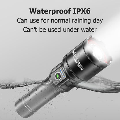 Smiling Shark SD7004 Led Torch Light M77 10000 Lumens 1 Mode USB Rechargeable Zoomable Waterproof