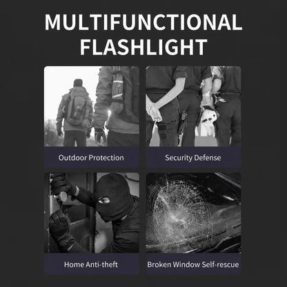 Smiling Shark TIP-156D Tactical Finger Flashlight, 3 Modes, Type-C Rechargeable Rainproof
