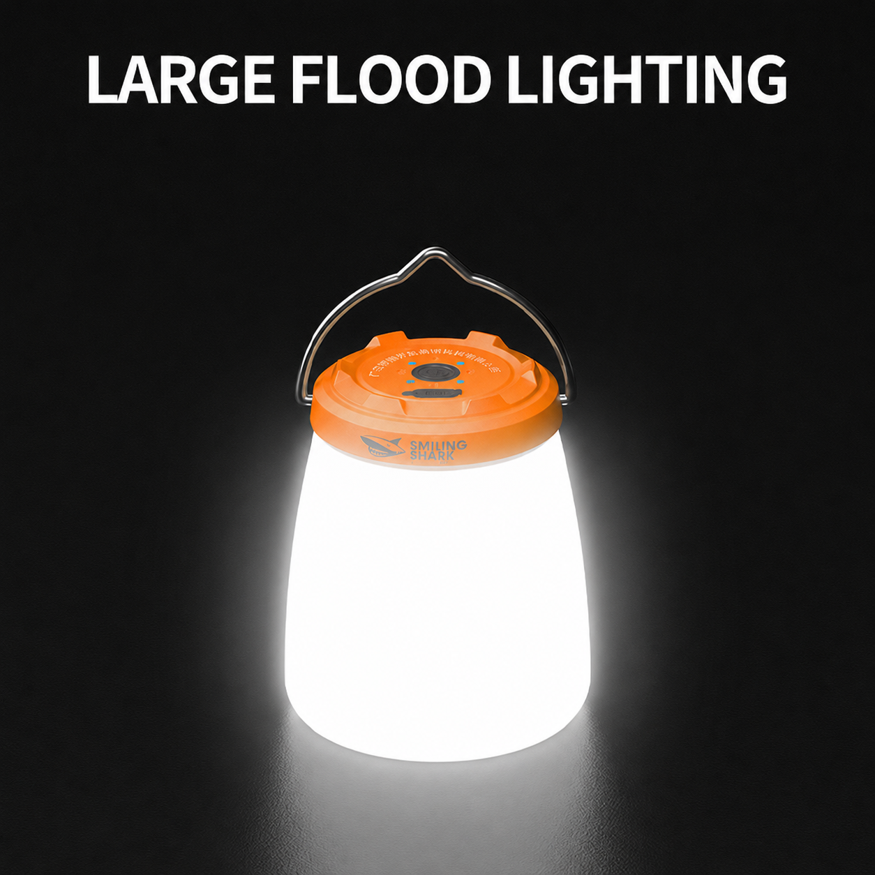 Smiling Shark Ly-8288c Super Bright COB Flood  LED Camping Lantern  , 5 Modes, Type-C Rechargeable