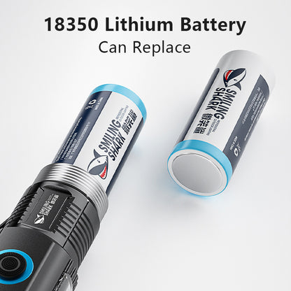 Smiling Shark Mini Led Flashlight- USB-C Rechargeable,Waterproof, With Magnetic Tail and Clip-SD1026
