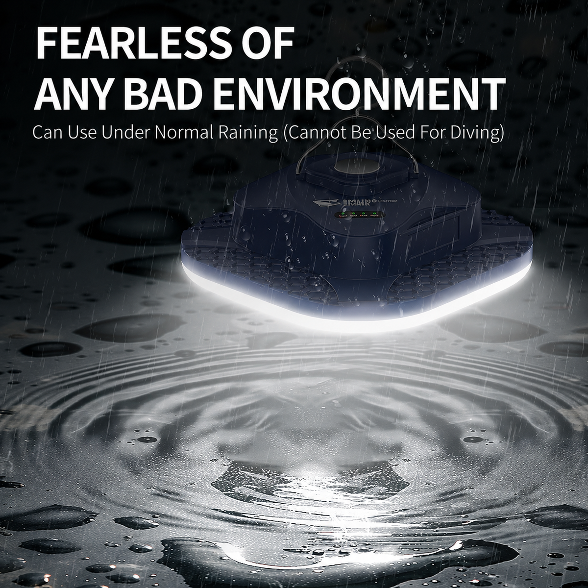 Smiling Shark LY-8327C LED Magnetic Camping Lights 10400 mAh 6000 LMS USB-C Rechargeable  LED Magnetic Hanging Lantern 5Modes