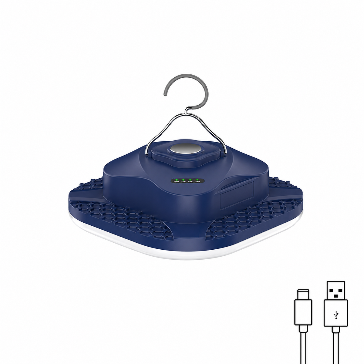 Smiling Shark LY-8327C LED Magnetic Camping Lights 10400 mAh 6000 LMS USB-C Rechargeable  LED Magnetic Hanging Lantern 5Modes