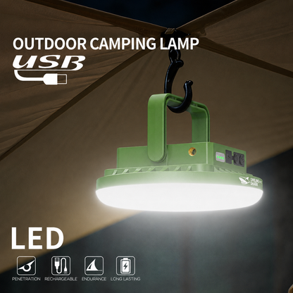 Smiling Shark LY-8336 Solar Magnetic Camping Lamp 6000LMS 5 Modes USB-C,, 4800mAh,Stepless Dimming Lantern, Power Display, Waterproof