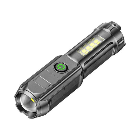 Smiling Shark SD1005 Usb Rechargeable Flashlight Led Torch COB Led Torch With Power Bank Function
