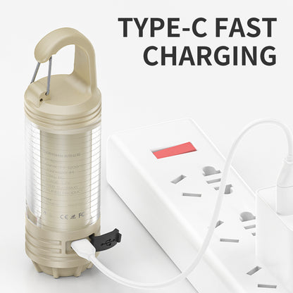 Smiling Shark Ly-8265 Waterproof 6 Modes USB-C Rechargeable LED Camping Light