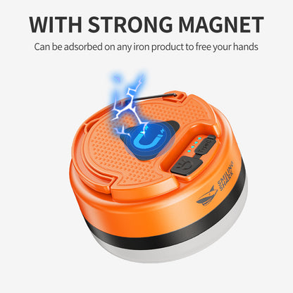 Smiling Shark 8308 Rechargeable Magnetic Camping Light Type-C , 3 Modes, Hook,Camping Lamp