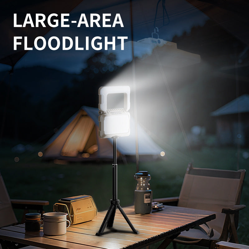 Smiling Shark LY8335 LED Camping Light Dimmable Cordless Foldable With Triple Sources and Hooks