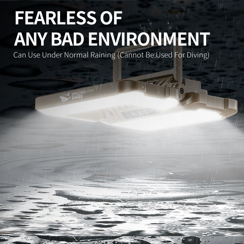 Smiling Shark LY8335 LED Camping Light Dimmable Cordless Foldable With Triple Sources and Hooks