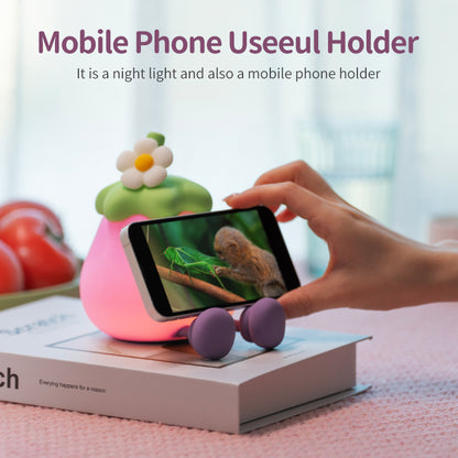 Smiling Baby Eggplant Night Light 3 Modes USB Rechargeable-EP01