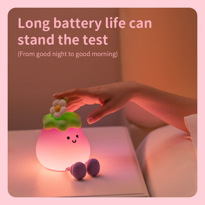 Smiling Baby Eggplant Night Light 3 Modes USB Rechargeable-EP01