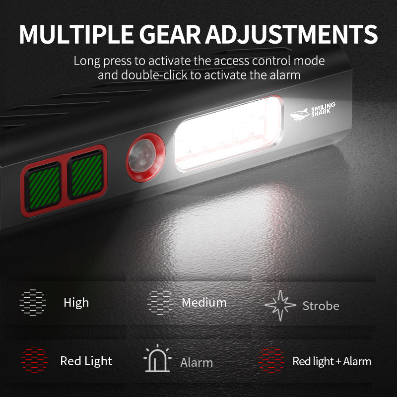 Smiling Shark Self-Defense Torch Arc Electric Shocker Led Flashlight-5381A