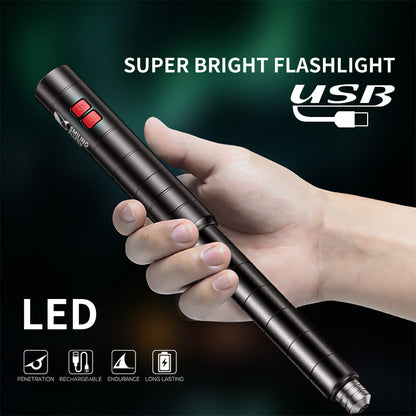 Smiling Shark Self-Defense Torch Arc Electric Shocker Led Flashlight-7159
