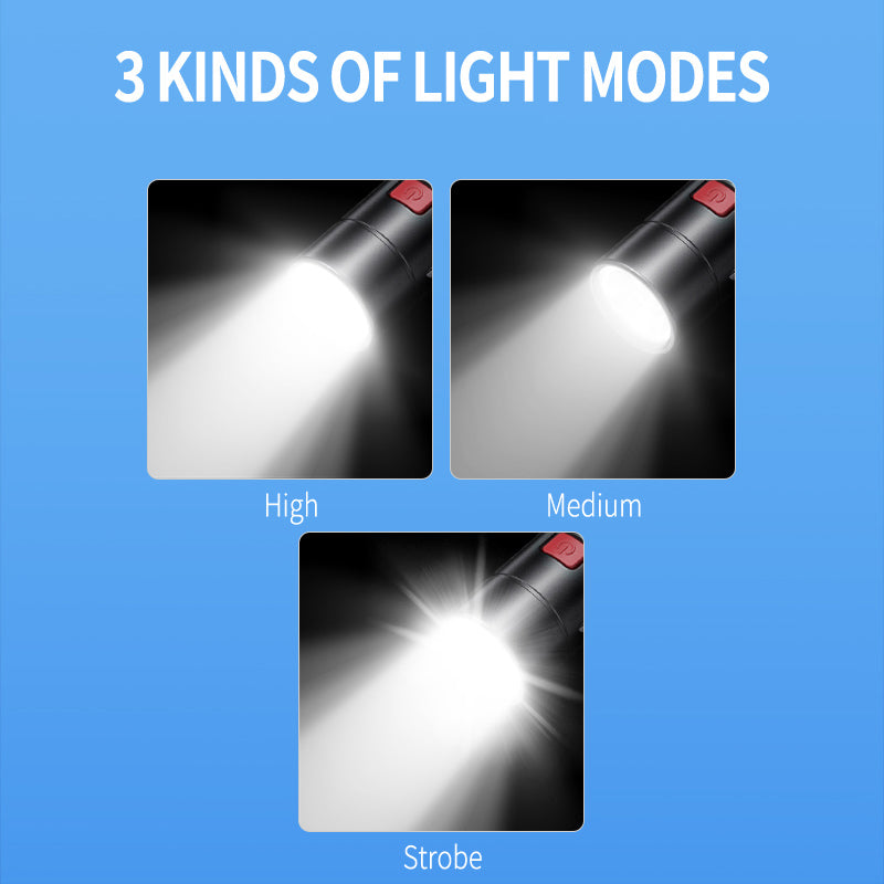 Smiling Shark Self-Defense Torch Arc Electric Shocker Led Flashlight-7159