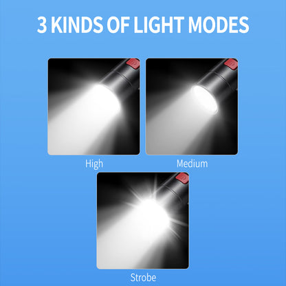 Smiling Shark Self-Defense Torch Arc Electric Shocker Led Flashlight-7159