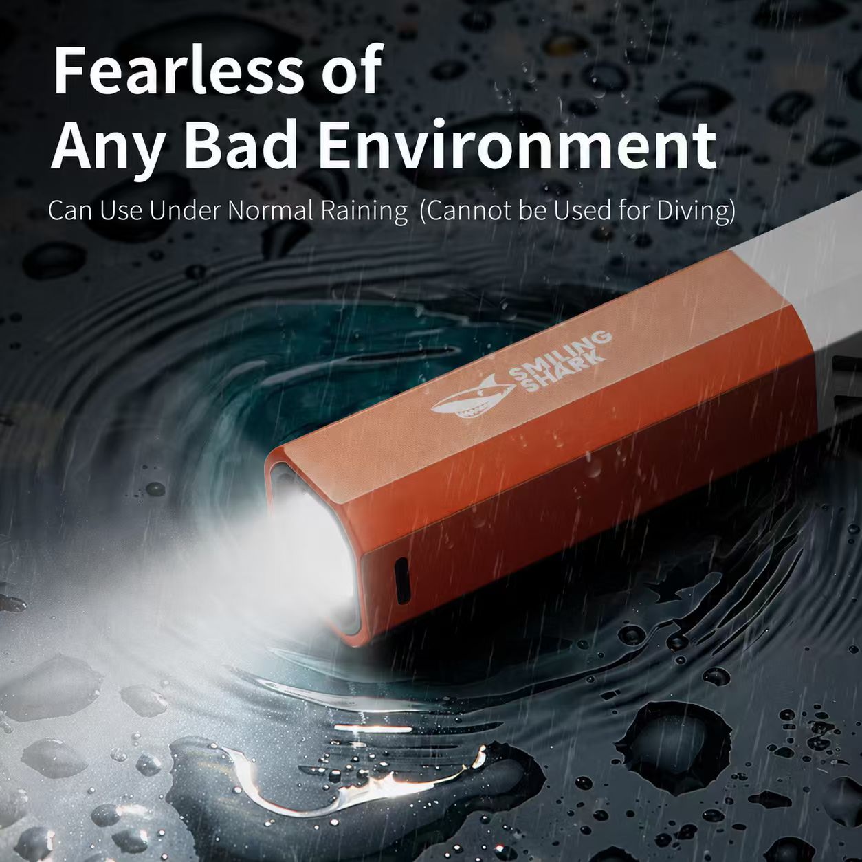Smiling Shark sd-1020A Super Bright Zoomable Torch 5 Modes, Type-C Fast Charging, 1800mAh Battery