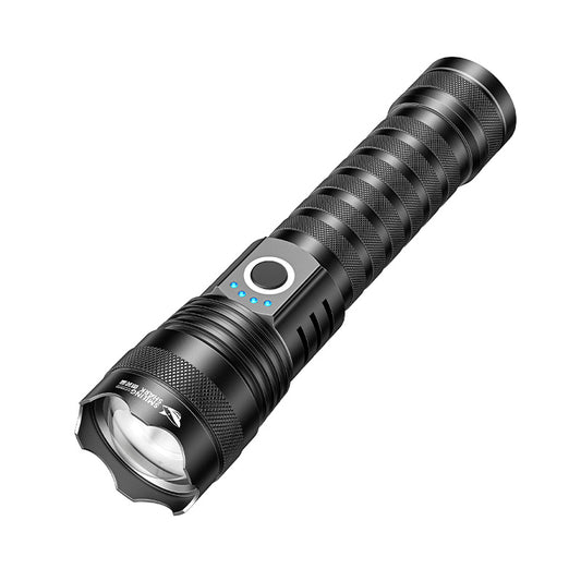 Smiling Shark SD-5395 LED Flashlight Super Bright M60 7000LM 4 Mode Type-c Rechargeable Torch Light Waterproof Zoomable