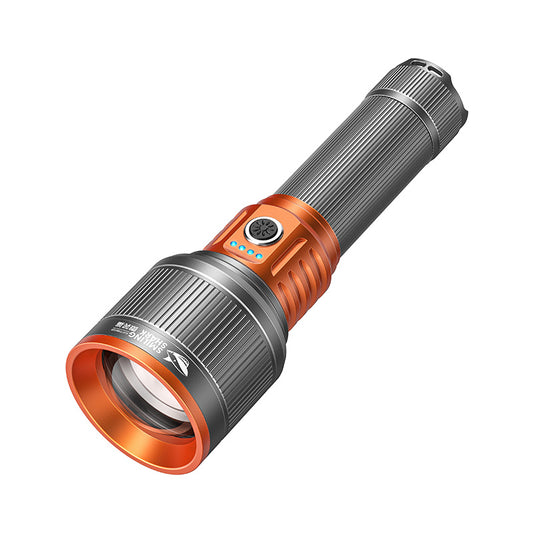 Smiling Shark SD-5410 M80 LED Torch, Zoomable, 5Modes, 5000mAh, Type-C Charge, Power Display
